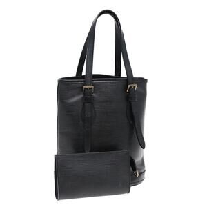 LOUIS VUITTON Epi Bucket PM Shoulder Bag Black M58992